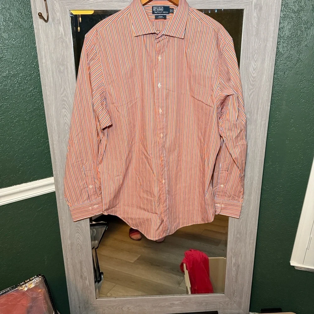 Polo by Ralph Lauren Men's Button Up Long Sleeve & Short Sleeve Lot of 2 Size XL